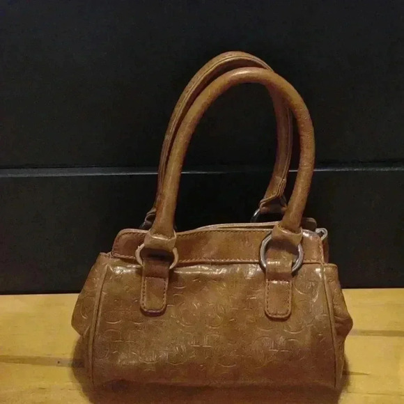 Guess small brown‎ satchel - Picture 4 of 9